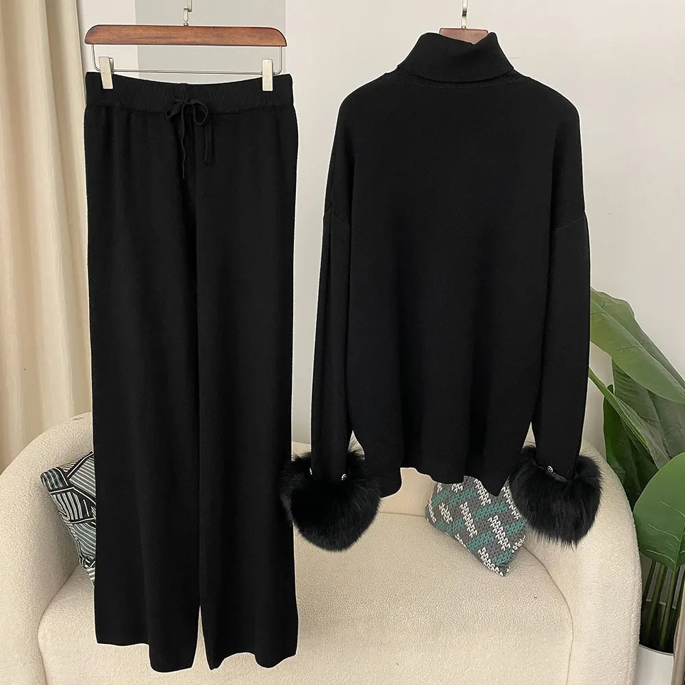 Fur’Ells Fur Wrist Loungwear Co ord set