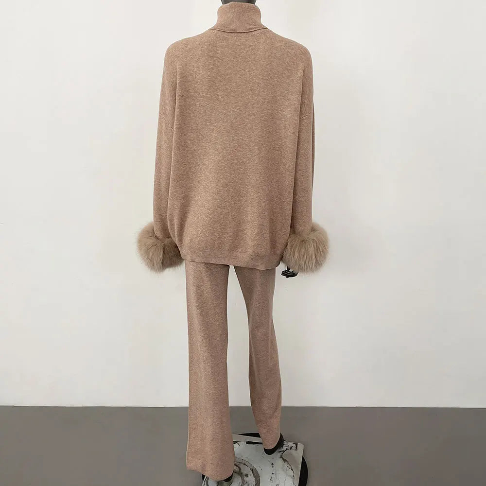 Fur’Ells Fur Wrist Loungwear Co ord set