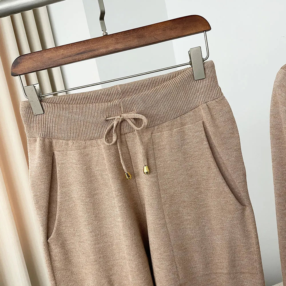 Fur'Ells Roll neck Fur detailed Co Ord Set