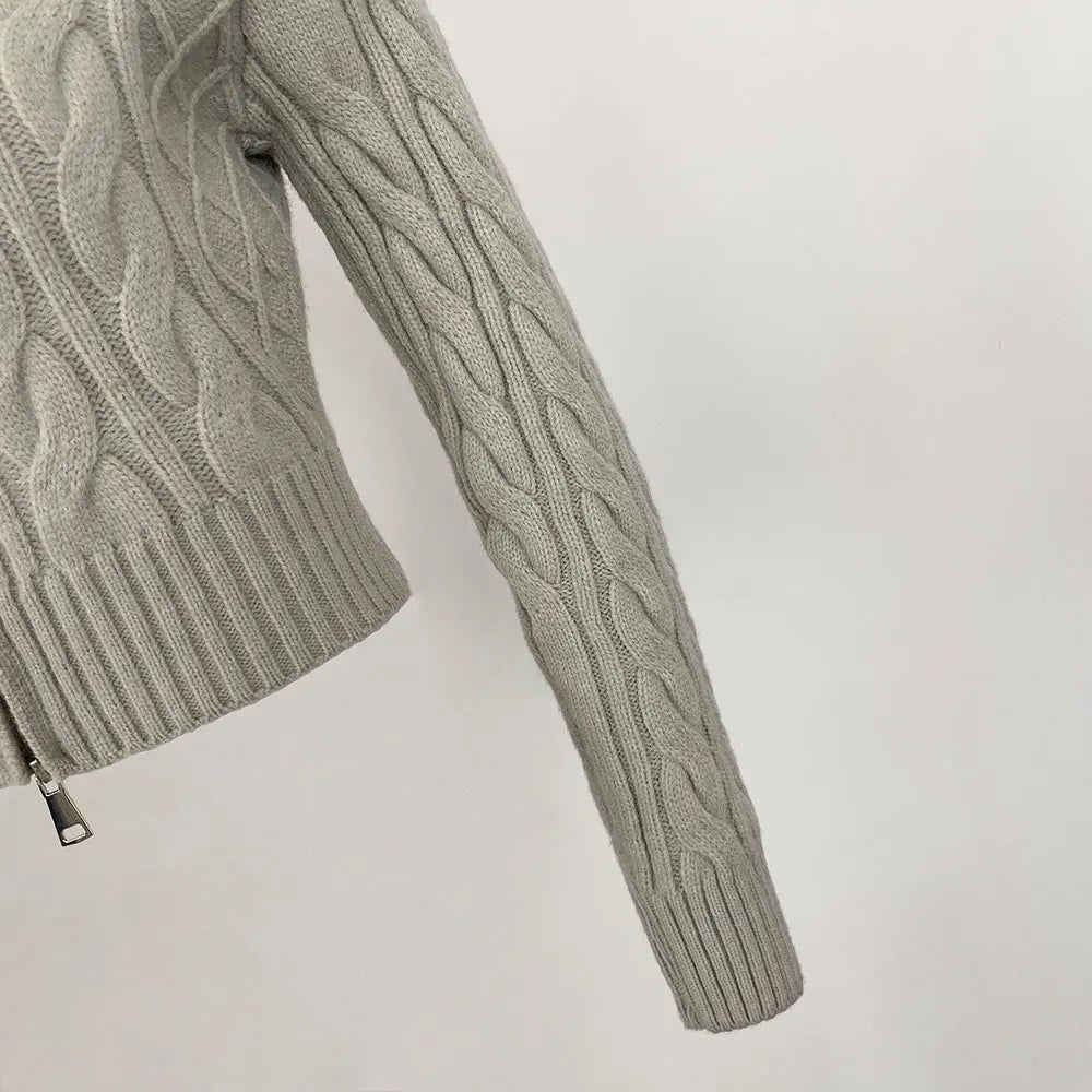 Fur’Ells collar Knitwear Cardigan
