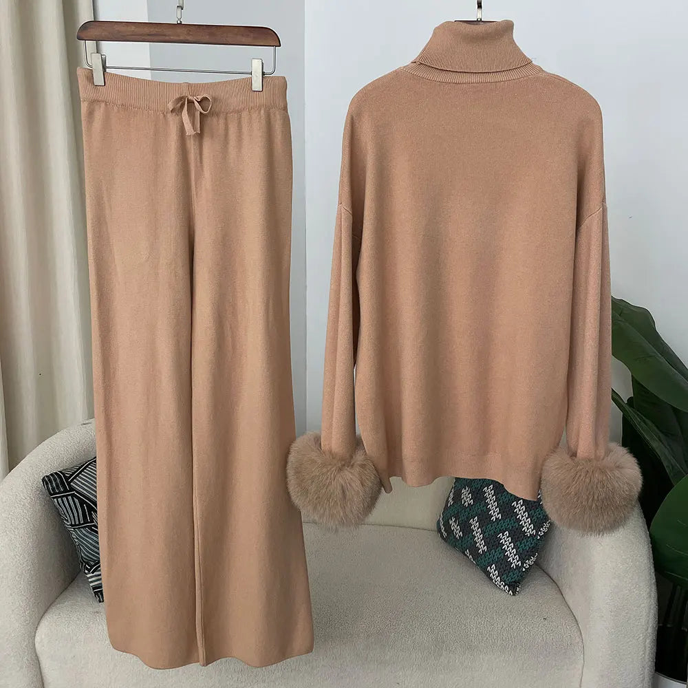 Fur’Ells Fur Wrist Loungwear Co ord set